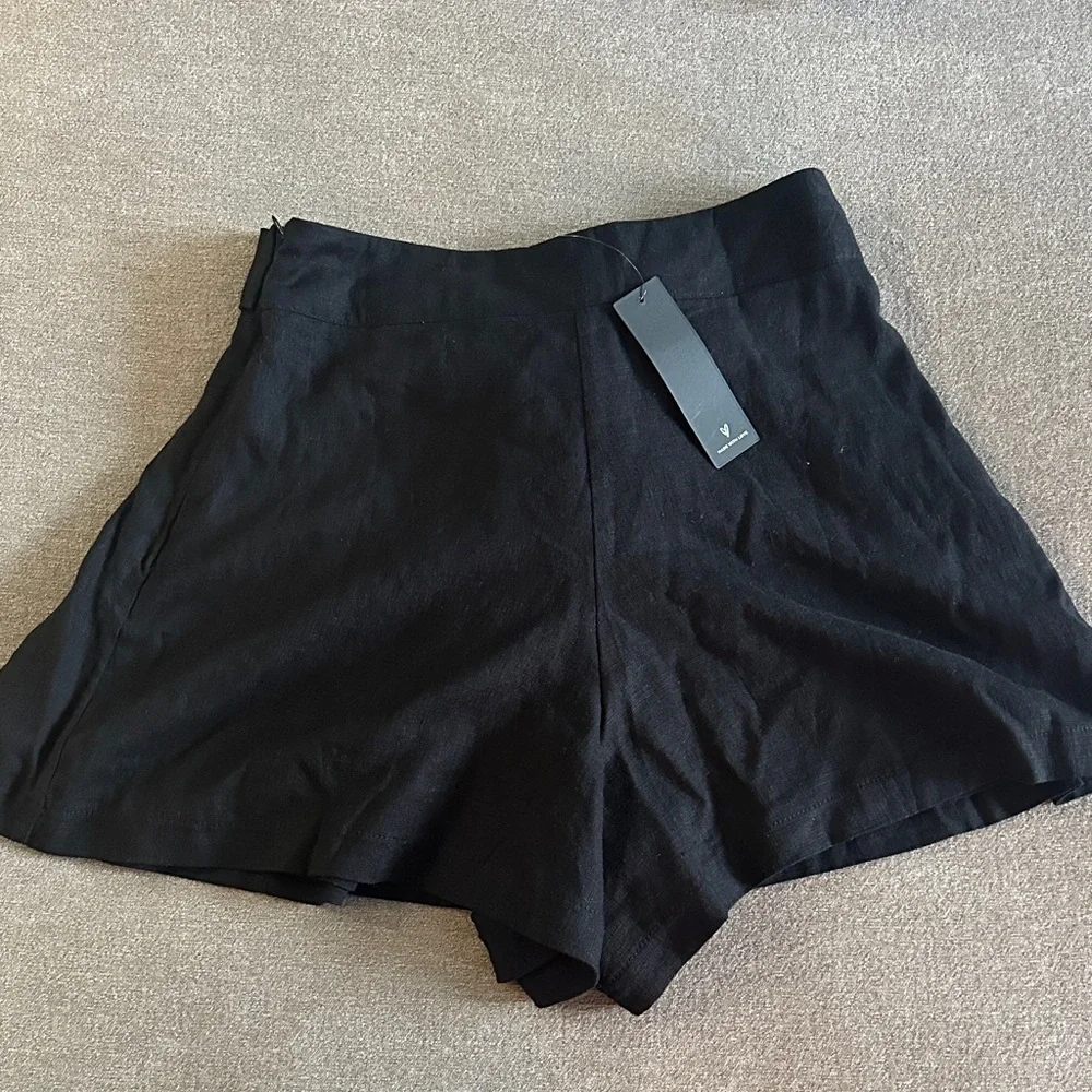 Lulu's Elegant Black High Waist Shorts - Picture 4 of 9